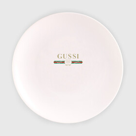 Тарелка 3D с принтом Gussi , фарфор | диаметр - 210 мм
диаметр для нанесения принта - 120 мм | ga ga ga | gang | gucci | guchi | guci | gusi | gussi | га га га | гуси | гусси | гучи | гуччи | модный гусь