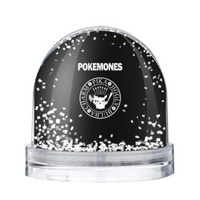 Снежный шар с принтом Pokemones , Пластик | Изображение внутри шара печатается на глянцевой фотобумаге с двух сторон | группа | панк | пикачу | покемоны | рамон | рамонес | рамоунз | рамоунс | рок | хард