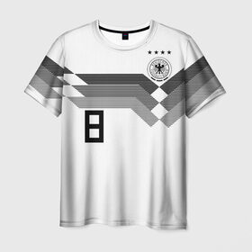 Мужская футболка 3D с принтом Kross home WC 2018 , 100% полиэфир | прямой крой, круглый вырез горловины, длина до линии бедер | cup | fifa | russia | world | германия | кросс | мира | россия | тони | фифа | чемпионат | чемпионы