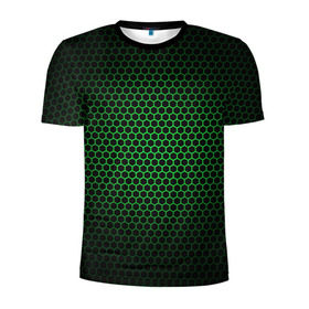 Мужская футболка 3D спортивная с принтом Металлическая сетка 1 , 100% полиэстер с улучшенными характеристиками | приталенный силуэт, круглая горловина, широкие плечи, сужается к линии бедра | абстракция | геометрия | сетка | фигуры