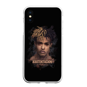 Чехол для iPhone XS Max матовый с принтом XXXTentacion Jahseh Onfroy , Силикон | Область печати: задняя сторона чехла, без боковых панелей | Тематика изображения на принте: freex | tentacion | xxx | xxxtentacion | тентаньсьен | тентасьён | тентасьон