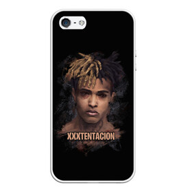 Чехол для iPhone 5/5S матовый с принтом XXXTentacion Jahseh Onfroy , Силикон | Область печати: задняя сторона чехла, без боковых панелей | freex | tentacion | xxx | xxxtentacion | тентаньсьен | тентасьён | тентасьон