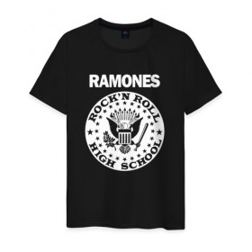 Мужская футболка хлопок с принтом Ramones , 100% хлопок | прямой крой, круглый вырез горловины, длина до линии бедер, слегка спущенное плечо. | группа | панк | рамон | рамонес | рамоунз | рамоунс | рок | хард