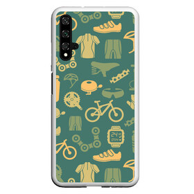 Чехол для Honor 20 с принтом Велосипед Текстура , Силикон | Область печати: задняя сторона чехла, без боковых панелей | байк | велик | вело | велосипед | велосипеды | велоспорт | с велосипедом | спорт