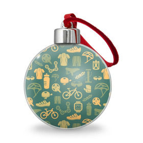 Ёлочный шар с принтом Велосипед Текстура , Пластик | Диаметр: 77 мм | байк | велик | вело | велосипед | велосипеды | велоспорт | с велосипедом | спорт