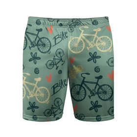 Мужские шорты 3D спортивные с принтом Велосипед Текстура ,  |  | Тематика изображения на принте: байк | велик | вело | велосипед | велосипеды | велоспорт | с велосипедом | спорт