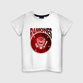 Детская футболка хлопок с принтом Ramones , 100% хлопок | круглый вырез горловины, полуприлегающий силуэт, длина до линии бедер | ramone | ramones | группа | джонни | джоуи | ди ди томми | марки | панк | поп | раманес | раманэс | рамон | рамонес | рамонэс | рамоун | рамоунз | рамоунс | рок | хард | хардрок