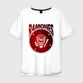 Мужская футболка хлопок Oversize с принтом Ramones , 100% хлопок | свободный крой, круглый ворот, “спинка” длиннее передней части | Тематика изображения на принте: ramone | ramones | группа | джонни | джоуи | ди ди томми | марки | панк | поп | раманес | раманэс | рамон | рамонес | рамонэс | рамоун | рамоунз | рамоунс | рок | хард | хардрок