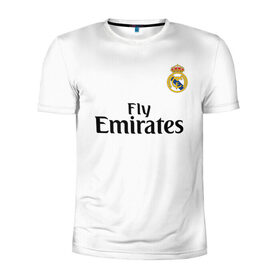 Мужская футболка 3D спортивная с принтом Ramos home 18-19 , 100% полиэстер с улучшенными характеристиками | приталенный силуэт, круглая горловина, широкие плечи, сужается к линии бедра | champions | league | madrid | ramos | real | sergio | spain | испания | лига | мадрид | рамос | реал | серхио | чемпионов