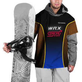 Накидка на куртку 3D с принтом Subaru WRX STI , 100% полиэстер |  | impreza | pro | sport | sti | subaru | wrx | врикс | врх | импреза | логотип | сетка | соты | субарик | субару