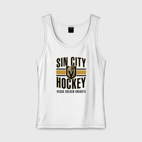 Женская майка хлопок с принтом Sin City Hockey , 95% хлопок, 5% эластан |  | nhl | stanley cup | vegas golden knights | vegas knights | вегас голден найтс | вегас найтс | кубок стенли | кубок стэнли | нхл | хоккей | хоккейный клуб