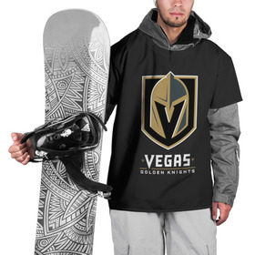 Накидка на куртку 3D с принтом Vegas Golden Knights , 100% полиэстер |  | 