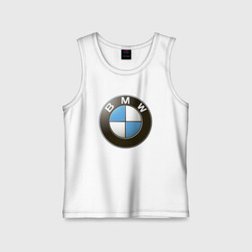 Детская майка хлопок с принтом BMW ,  |  | bmw | logo | бмв | логотип бмв