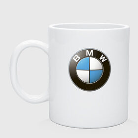 Кружка с принтом BMW , керамика | объем — 330 мл, диаметр — 80 мм. Принт наносится на бока кружки, можно сделать два разных изображения | bmw | logo | бмв | логотип бмв