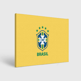 Холст прямоугольный с принтом Сборная Бразилии , 100% ПВХ |  | сборная бразилии | футбол