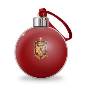 Ёлочный шар с принтом Сборная Испании , Пластик | Диаметр: 77 мм | сборная испании | футбол