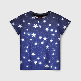 Детская футболка 3D с принтом Stars , 100% гипоаллергенный полиэфир | прямой крой, круглый вырез горловины, длина до линии бедер, чуть спущенное плечо, ткань немного тянется | earth | nasa | space | star | вселенная | галактика | земля | космонавт | космос | луна | метеорит | наса | небо | ночь | планета | полёт