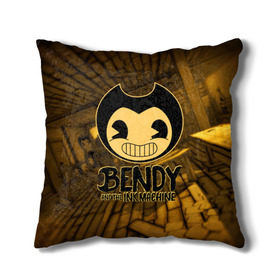 Подушка 3D с принтом Bendy and the ink machine (33) , наволочка – 100% полиэстер, наполнитель – холлофайбер (легкий наполнитель, не вызывает аллергию). | состоит из подушки и наволочки. Наволочка на молнии, легко снимается для стирки | bendy | bendy and the ink machine | бенди | бенди и чернильная машина