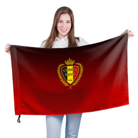 Флаг 3D с принтом Сборная Бельгии , 100% полиэстер | плотность ткани — 95 г/м2, размер — 67 х 109 см. Принт наносится с одной стороны | сборная бельгии | футбол  | чемпионат мира
