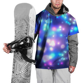 Накидка на куртку 3D с принтом Цветные огоньки , 100% полиэстер |  | абстракт | боке | вспышки | космос | огни | огоньки