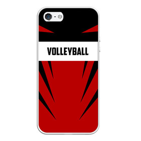 Чехол для iPhone 5/5S матовый с принтом Volleyball , Силикон | Область печати: задняя сторона чехла, без боковых панелей | Тематика изображения на принте: sport | volleyball | волейбол | спорт