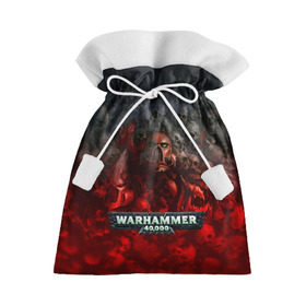 Подарочный 3D мешок с принтом Warhammer 40000: Dawn Of War , 100% полиэстер | Размер: 29*39 см | Тематика изображения на принте: relic entertainment | warhammer 40000: dawn of war | черепа