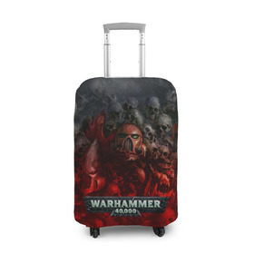 Чехол для чемодана 3D с принтом Warhammer 40000: Dawn Of War , 86% полиэфир, 14% спандекс | двустороннее нанесение принта, прорези для ручек и колес | relic entertainment | warhammer 40000: dawn of war | черепа