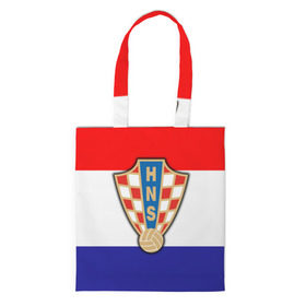 Сумка 3D повседневная с принтом Сборная Хорватии флаг , 100% полиэстер | Плотность: 200 г/м2; Размер: 34×35 см; Высота лямок: 30 см | европы | хорватия | чемпионат мира | чм