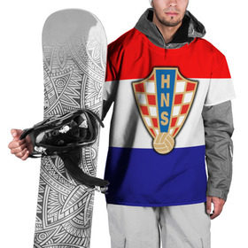 Накидка на куртку 3D с принтом Сборная Хорватии флаг , 100% полиэстер |  | европы | хорватия | чемпионат мира | чм