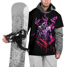 Накидка на куртку 3D с принтом Epic Gatsu , 100% полиэстер |  | Тематика изображения на принте: берсерк | черный мечник