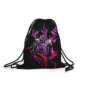 Рюкзак-мешок 3D с принтом Epic Gatsu , 100% полиэстер | плотность ткани — 200 г/м2, размер — 35 х 45 см; лямки — толстые шнурки, застежка на шнуровке, без карманов и подкладки | берсерк | черный мечник