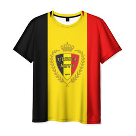 Мужская футболка 3D с принтом Сборная Бельгии флаг , 100% полиэфир | прямой крой, круглый вырез горловины, длина до линии бедер | бельгия | европы | мира | чемпионат | чм