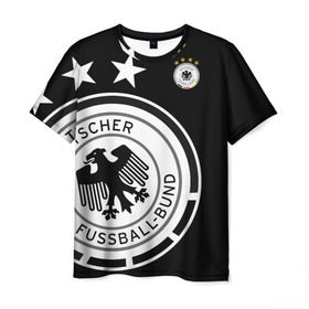 Мужская футболка 3D с принтом Сборная Германии Exclusive , 100% полиэфир | прямой крой, круглый вырез горловины, длина до линии бедер | германия | европы | мира | сборная | футбол | чемпионат | чм