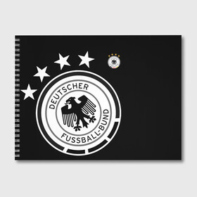 Альбом для рисования с принтом Сборная Германии Exclusive , 100% бумага
 | матовая бумага, плотность 200 мг. | германия | европы | мира | сборная | футбол | чемпионат | чм