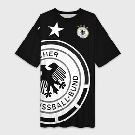 Платье-футболка 3D с принтом Сборная Германии Exclusive ,  |  | германия | европы | мира | сборная | футбол | чемпионат | чм