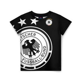 Детская футболка 3D с принтом Сборная Германии Exclusive , 100% гипоаллергенный полиэфир | прямой крой, круглый вырез горловины, длина до линии бедер, чуть спущенное плечо, ткань немного тянется | германия | европы | мира | сборная | футбол | чемпионат | чм