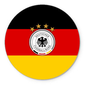 Коврик круглый с принтом Сборная Германии флаг , резина и полиэстер | круглая форма, изображение наносится на всю лицевую часть | германия | европы | мира | чемпионат | чм