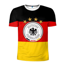 Мужская футболка 3D спортивная с принтом Сборная Германии флаг , 100% полиэстер с улучшенными характеристиками | приталенный силуэт, круглая горловина, широкие плечи, сужается к линии бедра | Тематика изображения на принте: германия | европы | мира | чемпионат | чм