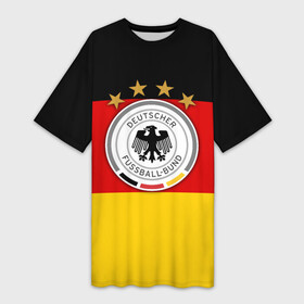 Платье-футболка 3D с принтом Сборная Германии флаг ,  |  | германия | европы | мира | чемпионат | чм