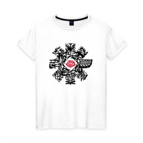 Женская футболка хлопок с принтом Red Hot Chili Peppers , 100% хлопок | прямой крой, круглый вырез горловины, длина до линии бедер, слегка спущенное плечо | 