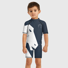 Детский купальный костюм 3D с принтом cs:go - Liquid team (2018) , Полиэстер 85%, Спандекс 15% | застежка на молнии на спине | Тематика изображения на принте: 0x000000123 | csgo | liquid | ксго | ликвид