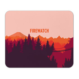 Коврик прямоугольный с принтом FIREWATCH , натуральный каучук | размер 230 х 185 мм; запечатка лицевой стороны | art | campo santo | firewatch | game | горы | закат | игра | лес | пейзаж | пожарный дозор | солнце | холмы