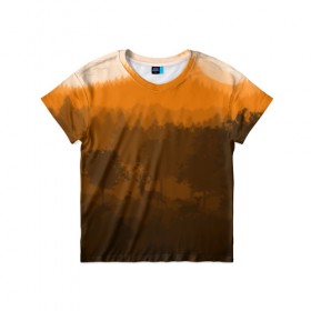 Детская футболка 3D с принтом Firewatch , 100% гипоаллергенный полиэфир | прямой крой, круглый вырез горловины, длина до линии бедер, чуть спущенное плечо, ткань немного тянется | art | campo santo | firewatch | game | горы | закат | игра | лес | пейзаж | пожарный дозор | солнце | холмы