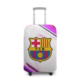 Чехол для чемодана 3D с принтом Barcelona 2018 , 86% полиэфир, 14% спандекс | двустороннее нанесение принта, прорези для ручек и колес | football | soccer | барселона