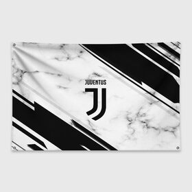 Флаг-баннер с принтом Juventus , 100% полиэстер | размер 67 х 109 см, плотность ткани — 95 г/м2; по краям флага есть четыре люверса для крепления | football | soccer | ювентус