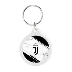 Брелок круглый с принтом Juventus 2018 , пластик и полированная сталь | круглая форма, металлическое крепление в виде кольца | football | soccer | ювентус