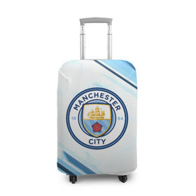 Чехол для чемодана 3D с принтом Manchester city , 86% полиэфир, 14% спандекс | двустороннее нанесение принта, прорези для ручек и колес | football | soccer | манчестер