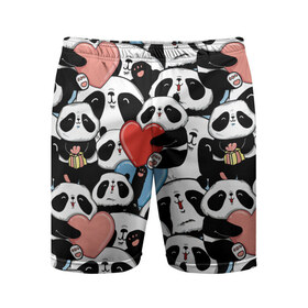 Мужские шорты 3D спортивные с принтом Пандяшки ,  |  | Тематика изображения на принте: baby | cute | fun | gift | happy | heart | panda | paw | smile | белый | красный | лапа | малыш | милый | мягкий | нежный | няшный | панда | подарок | радость | розовый | сердце | счастье | сюрприз | улыбка | черный
