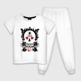 Детская пижама хлопок с принтом Red Hot Chili Peppers , 100% хлопок |  брюки и футболка прямого кроя, без карманов, на брюках мягкая резинка на поясе и по низу штанин
 | 