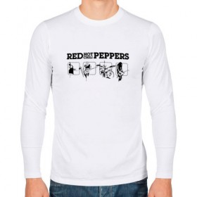 Мужской лонгслив хлопок с принтом Red Hot Chili Peppers , 100% хлопок |  | red hot chili peppers | rhcp | перцы | ред хот чили пепперс | рхчп | рэд